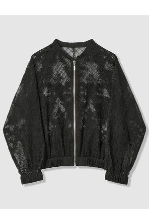 アルアバイル/allurevilleの【LOULOU WILLOUGHBY】オーガンレースブルゾン(110800/110802)