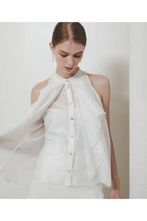 アルアバイル/allurevilleの【予約販売】【LOULOU WILLOUGHBY】ラッフルレイヤーアメスリブラウス(110400/110401)