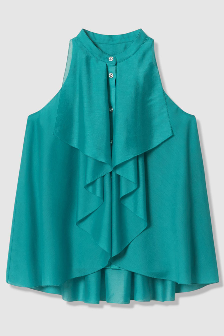 アルアバイル/allurevilleの【予約販売】【LOULOU WILLOUGHBY】ラッフルレイヤーアメスリブラウス(ブルーグリーン/21261013290-95-020)