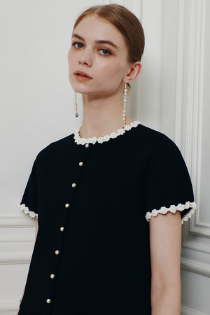 アルアバイル/allurevilleの【予約販売】【LOULOU WILLOUGHBY】クロッシェフラワージャケットカーディガン(110300/110303)