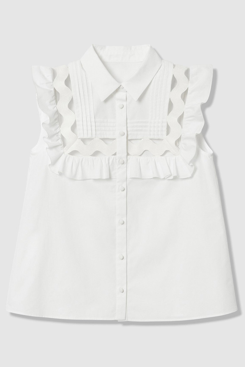 アルアバイル/allurevilleの【予約販売】【LOULOU WILLOUGHBY】フランジェンテブラウス(オフホワイト/21261013280-02-020)