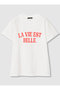 WEB 別注 ロゴプリントＴシャツ アルアバイル/allureville オフホワイト