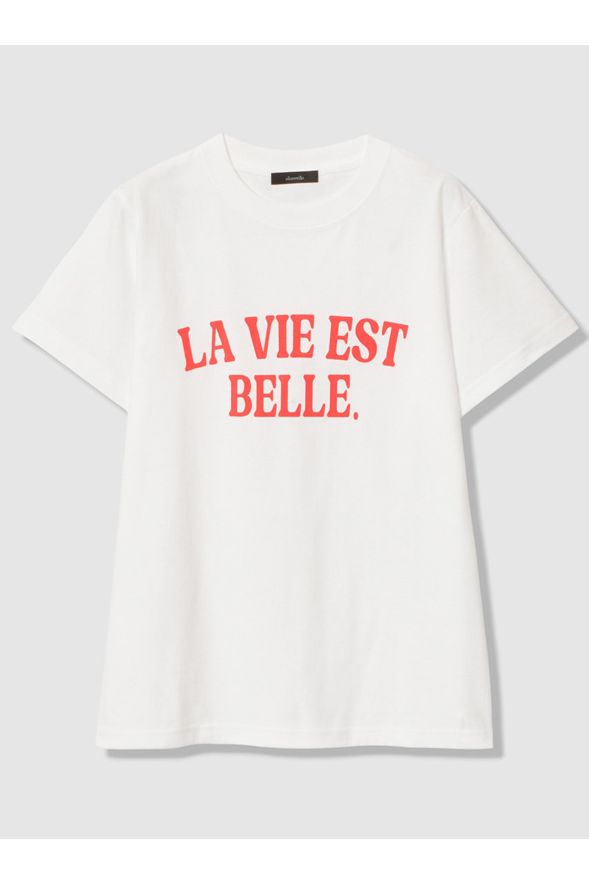 アルアバイル/allurevilleのWEB 別注 ロゴプリントＴシャツ(オフホワイト/20261015240-41-020)