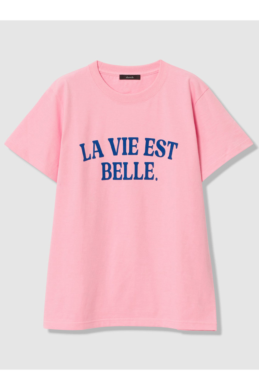 アルアバイル/allurevilleのWEB 別注 ロゴプリントＴシャツ(ピンク/20261015240-41-020)
