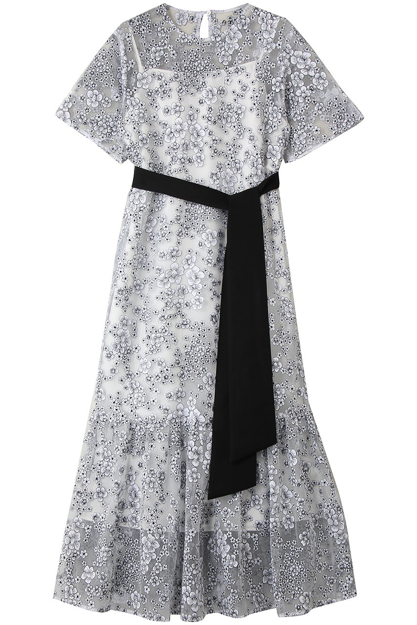 アルアバイル/allurevilleの【Loulou Willoughby】フラワーチュール刺繍ワンピース(ホワイト系/21262014020-08-020)