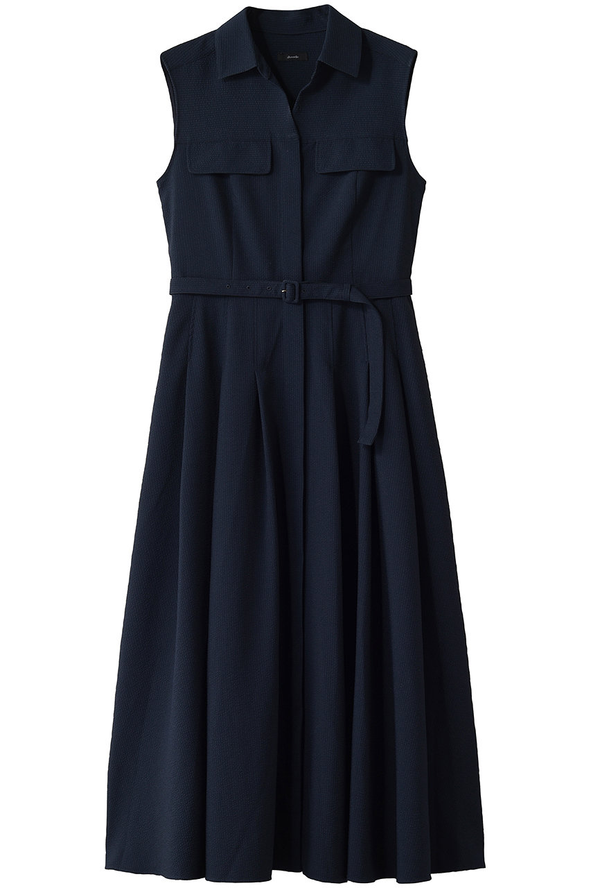 allureville サッカーストライプノースリワンピース (ネイビー, 2) アルアバイル ELLE SHOP