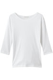 テレコ3/4SLボートネックプルオーバー A