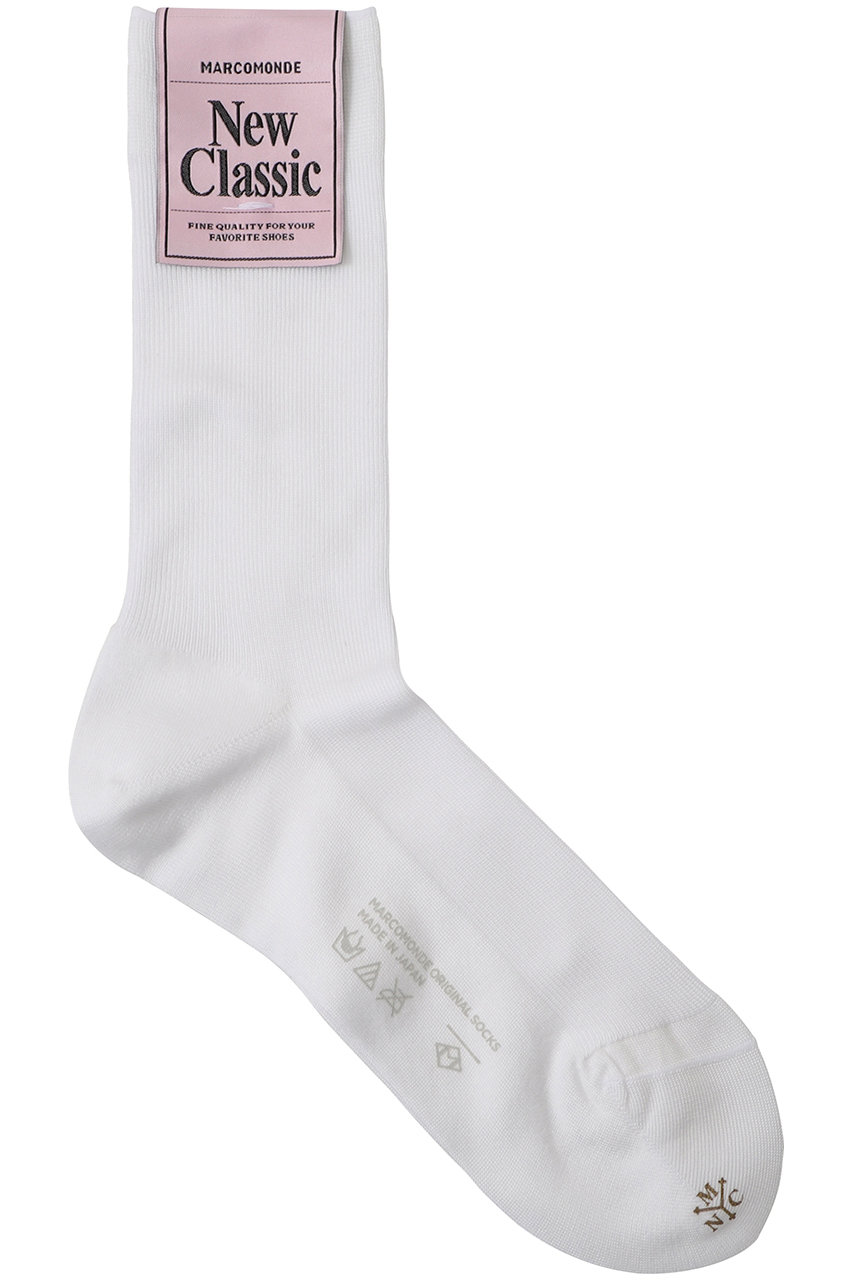アルアバイル/allurevilleの【MARCOMONDE】 FG RIB SOCKS(ホワイト/22262259020-95-770)
