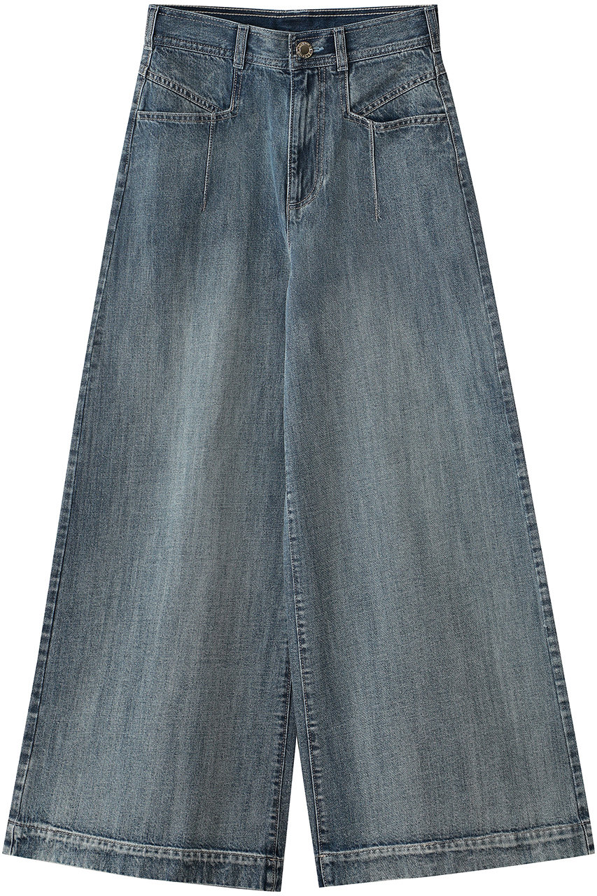 allureville 【Loulou Willoughby】デニムバギーパンツ A (ブルー, 2) アルアバイル ELLE SHOP