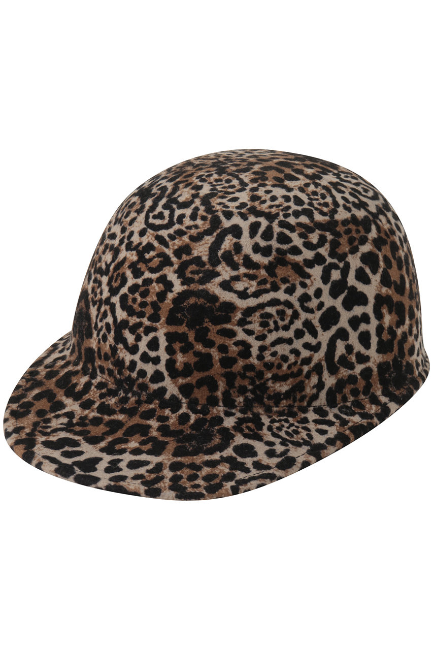 allureville レオパードジョッキーキャップ (ブラウン系, F) アルアバイル ELLE SHOP