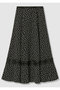 【予約販売】レース切替ドットプリントスカート アルアバイル/allureville ブラック系