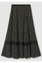 【予約販売】レース切替ドットプリントスカート アルアバイル/allureville
