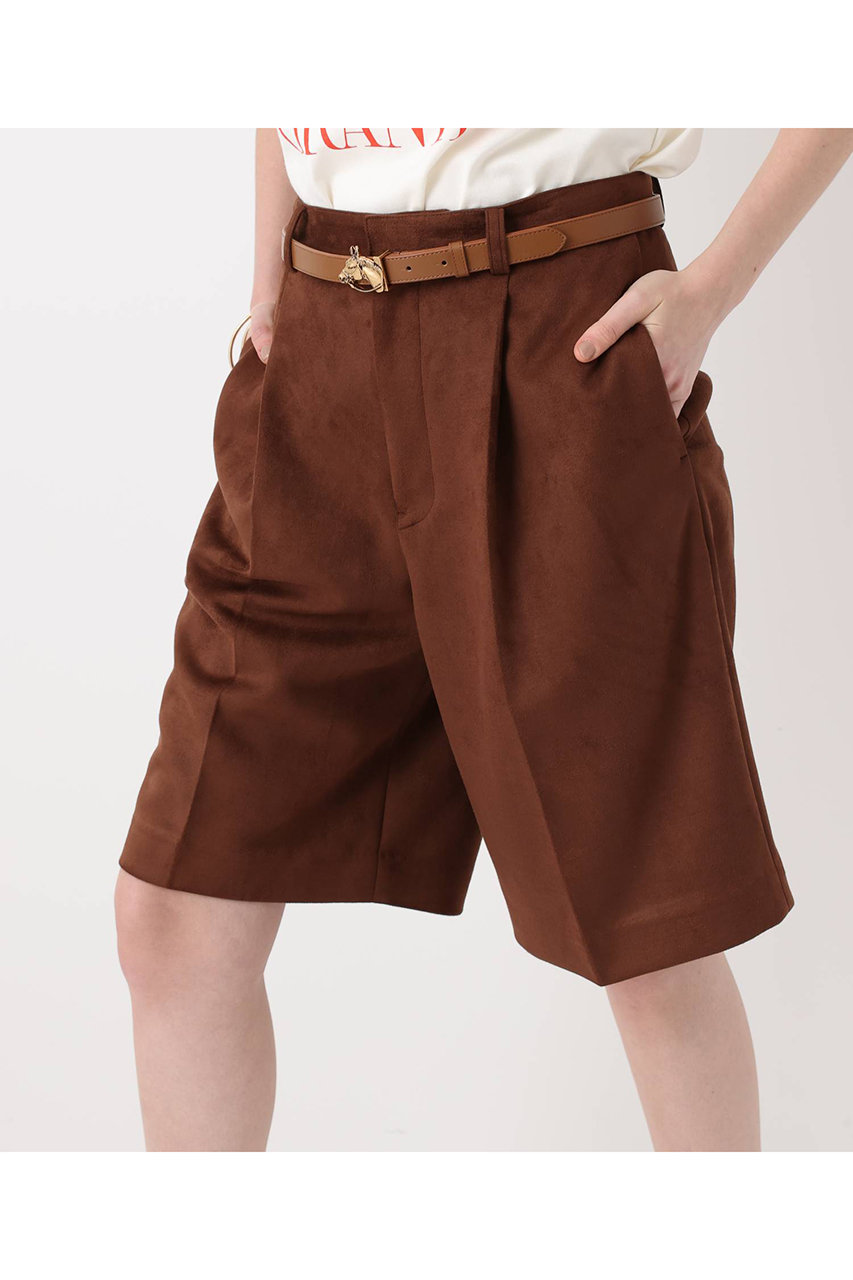 アルアバイル/allurevilleの【予約販売】フェイクスェードショートパンツ(ブラウン/20262012040-84-020)