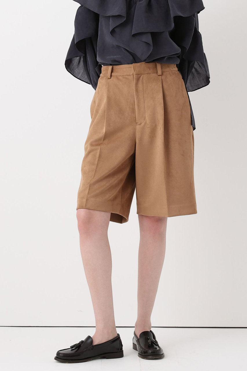 アルアバイル/allurevilleの【予約販売】フェイクスェードショートパンツ(キャメル/20262012040-84-020)