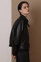 【予約販売】ラムレザーフロントジップブルゾン アルアバイル/allureville