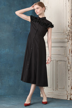 アルアバイル/allurevilleの【予約販売】【LOULOU WILLOUGHBY】メニーリボンシャツワンピース(110500/110503)