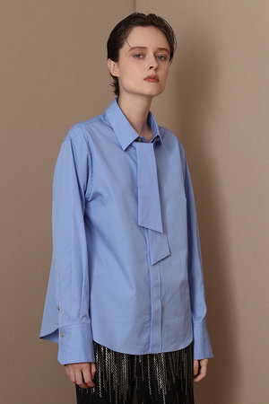 アルアバイル/allurevilleの【予約販売】コットンブロードボウタイシャツ