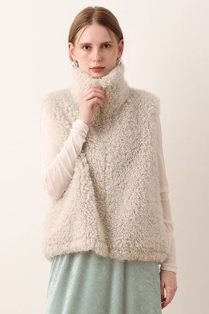 アルアバイル/allurevilleの【予約販売】フェイクカシミヤスタンドジレ(110800/110806)