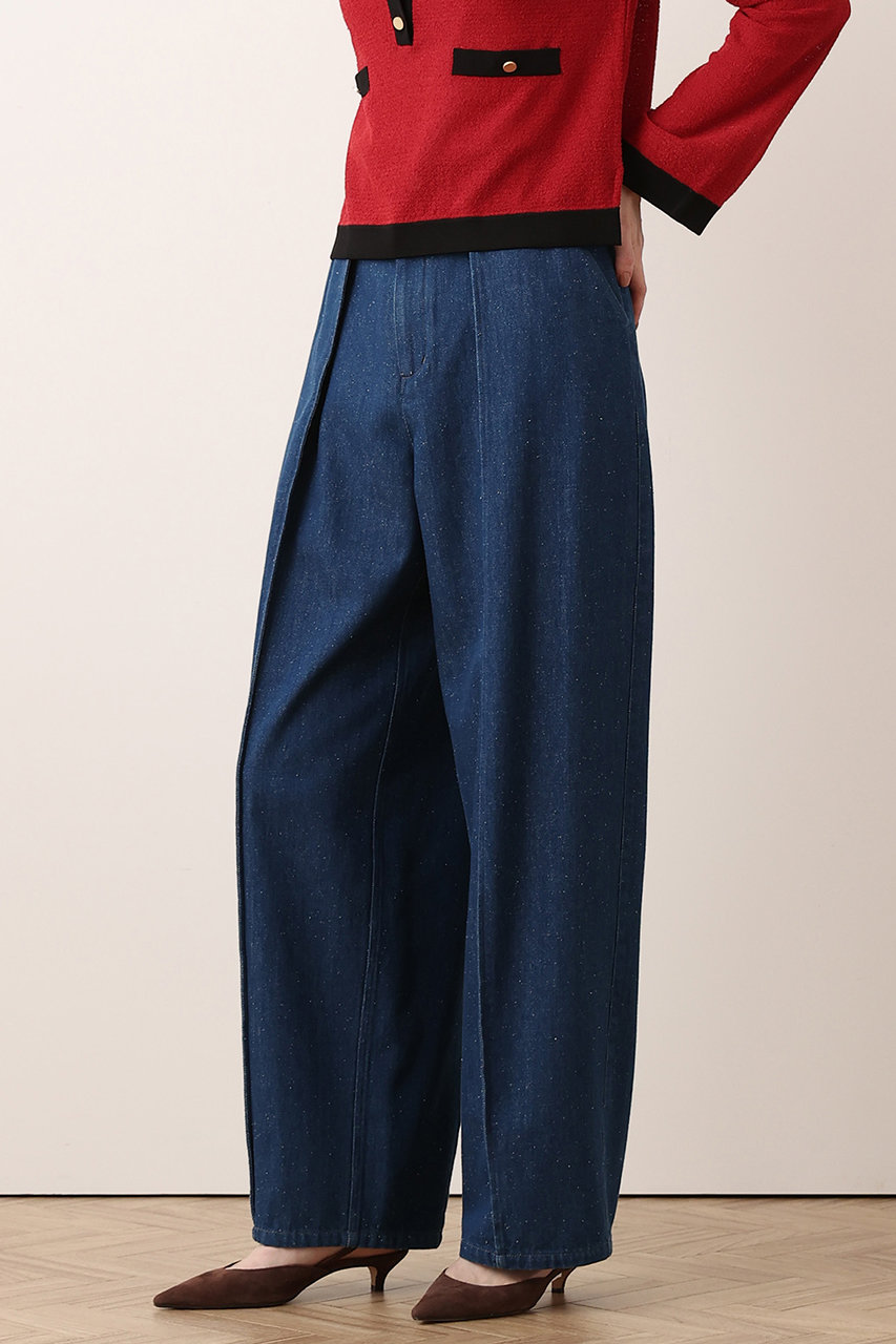 アルアバイル/allurevilleの【予約販売】ピンタックスラブデニム(インディゴ/20262012710-66-020)
