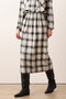 【予約販売】オンブレーチェックスカート アルアバイル/allureville ブラック系