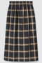 【予約販売】オンブレーチェックスカート アルアバイル/allureville ブラウン系