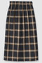 【予約販売】オンブレーチェックスカート アルアバイル/allureville