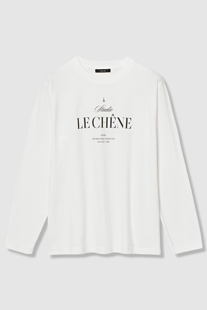 アルアバイル/allurevilleの【予約販売】ステッカーロゴロングTシャツ(オフホワイト/20262015100-95-020)