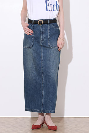 アルアバイル/allurevilleの【予約販売】デニムベイカースカート(110700/110703)