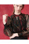 【予約販売】【LOULOU WILLOUGHBY】グロッシーフラワーブラウス アルアバイル/allureville
