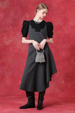 【LOULOU WILLOUGHBY】レースドッキングウールキャミワンピース