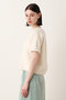 【予約販売】カシミヤブレンドファー加工半袖プルオーバー アルアバイル/allureville