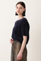 【予約販売】カシミヤブレンドファー加工半袖プルオーバー アルアバイル/allureville