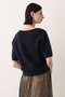 【予約販売】カシミヤブレンドファー加工半袖プルオーバー アルアバイル/allureville