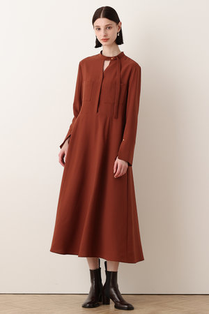 アルアバイル/allurevilleの【予約販売】アシンメトリーボウタイワンピース(110500/110503)