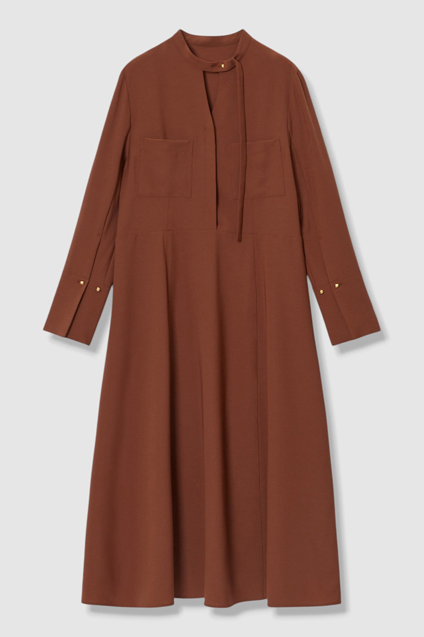 アルアバイル/allurevilleの【予約販売】アシンメトリーボウタイワンピース(ブラウン/20262014210-81-020)