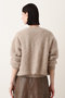 【予約販売】カシミヤブレンドファー加工Vカーディガン アルアバイル/allureville