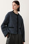 【予約販売】ツイードデニムノーカラージャケット アルアバイル/allureville