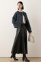 【予約販売】ツイードデニムノーカラージャケット アルアバイル/allureville
