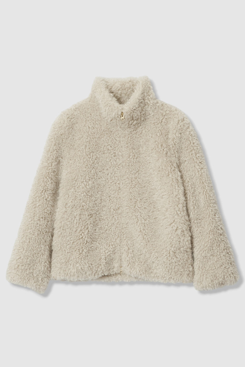 アルアバイル/allurevilleの【予約販売】フェイクカシミヤスタンドブルゾン(グレージュ/20262019030-85-020)