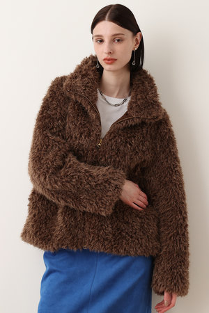 アルアバイル/allurevilleの【予約販売】フェイクカシミヤスタンドブルゾン(110800/110802)