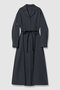 【予約販売】フィブリルストレッチシャツワンピース アルアバイル/allureville ネイビー