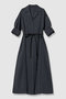 【予約販売】フィブリルストレッチシャツワンピース アルアバイル/allureville