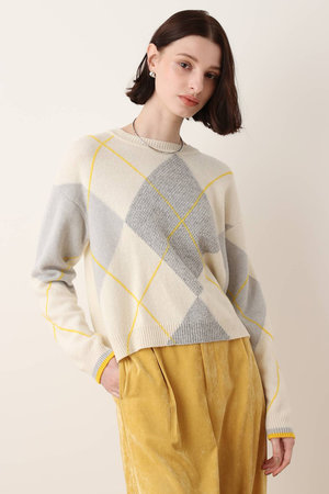 アルアバイル/allurevilleの【予約販売】ビッグアーガイルインターシャプルオーバー(110300/110301)