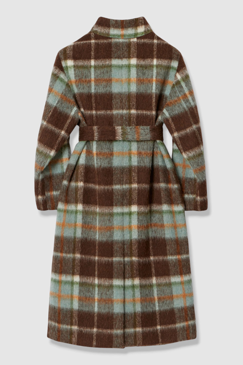 allureville タータンチェックコート　美品⭐️ allureville(アルアバイル)｜【予約販売】シャギーチェックベルテッド