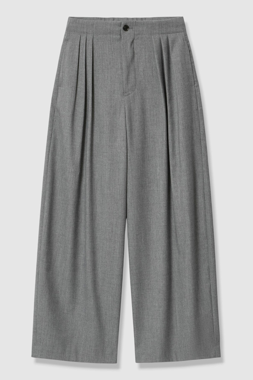 アルアバイル/allurevilleの【予約販売】ストレッチメニータックパンツ(グレー/20262012070-95-020)