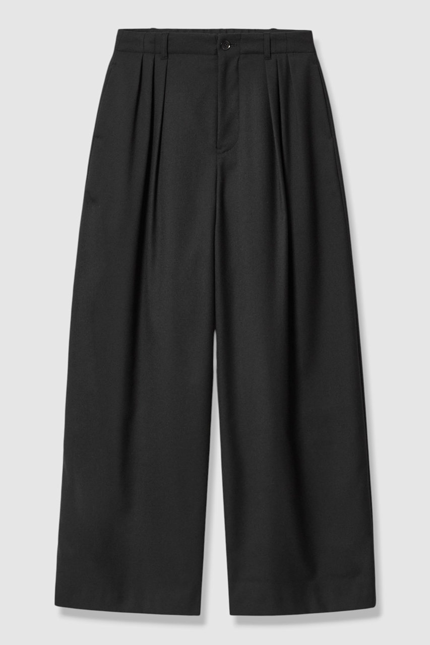 アルアバイル/allurevilleの【予約販売】ストレッチメニータックパンツ(ブラック/20262012070-95-020)