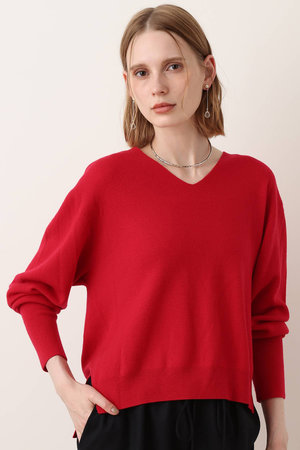 アルアバイル/allurevilleの【予約販売】ウールスムースVネックプルオーバー(110300/110301)