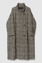 【予約販売】グレンチェックスタンドカラーコート アルアバイル/allureville