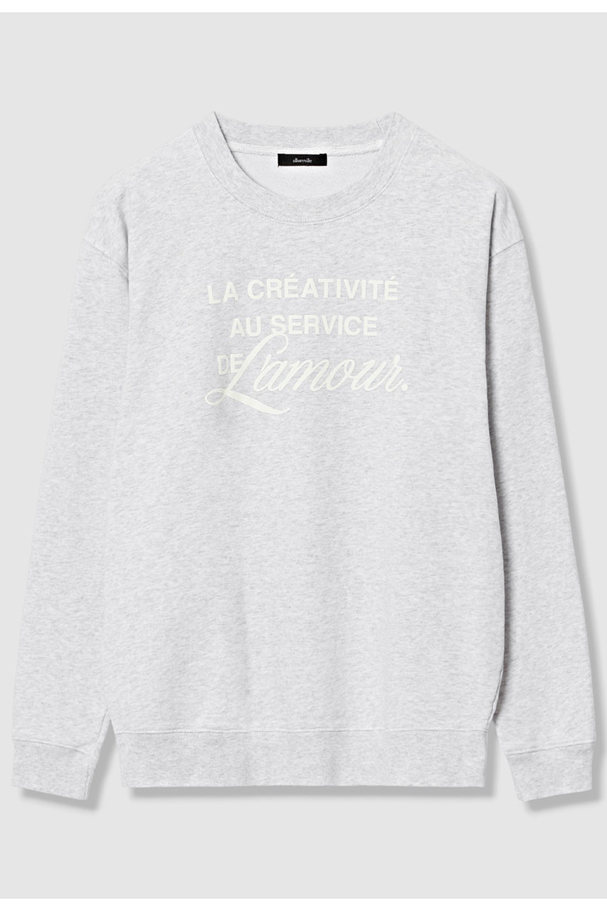 allureville ロゴスウェットプルオーバー (ライトグレー, 2) アルアバイル ELLE SHOP
