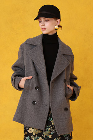 アルアバイル/allurevilleの【予約販売】【LOULOU WILLOUGHBY】スーパー110S ビーバーPコート
